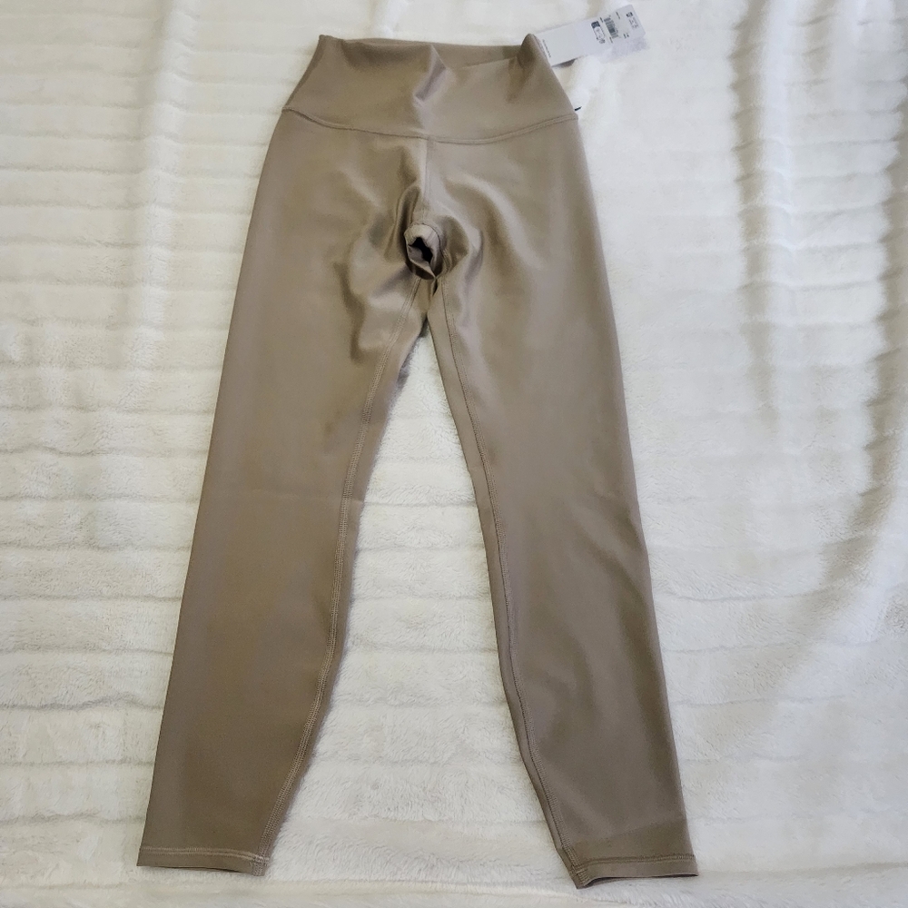 Alo Yoga 7/8 High-Waist Airlift Leggings - Gravel - Size Small Active Athleisure